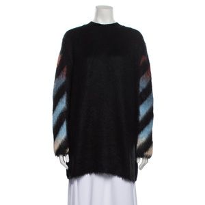 Off White Mohair Crewneck multicolor